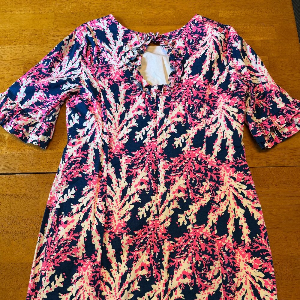 Lilly Pulitzer Fiesta Stretch Keyhole Back Dress Size 14 - Picture 3 of 8
